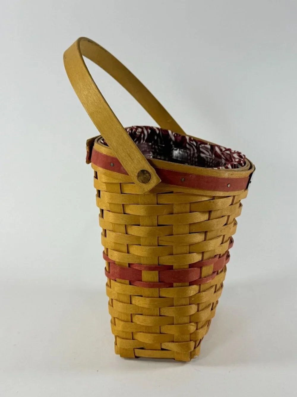 Longaberger Christmas Collection 1998 Glad Tidings Basket W/ Liner & Protector